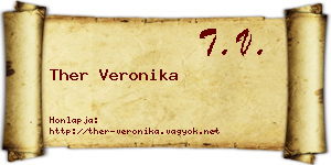 Ther Veronika névjegykártya